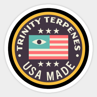 trinity terpenes Usa made Sticker